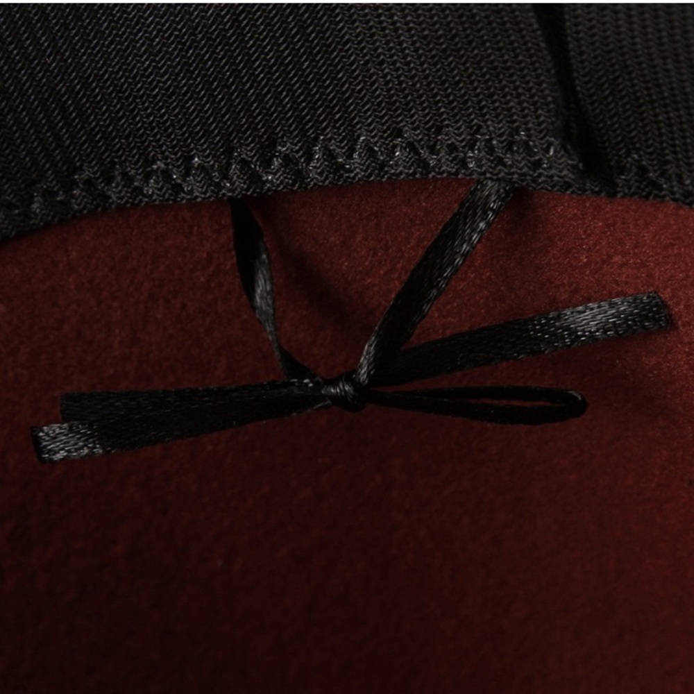 Brown Leopard Ribbon Wool Felt Fedora Hat - Picture 4 of 4